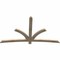 Ekena Millwork Davenport Rough Sawn Timber Gable Bracket, Douglas Fir, 84"W x 49"H x 2"D x 4"F, 14/12 Pitch GBW084X49X0204DAV00RDF - alternate 5